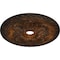 Ekena Millwork Bordeaux Deluxe Ceiling Medallion (Fits Canopies up to 4"), Hnd-Painted Rust, 23 5/8"OD x 3"ID x 2"P CM23BORUS - alternate 3